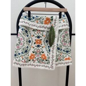 Farm Rio NEW Off-White Folk Floral Mini Skirt- Med (28)